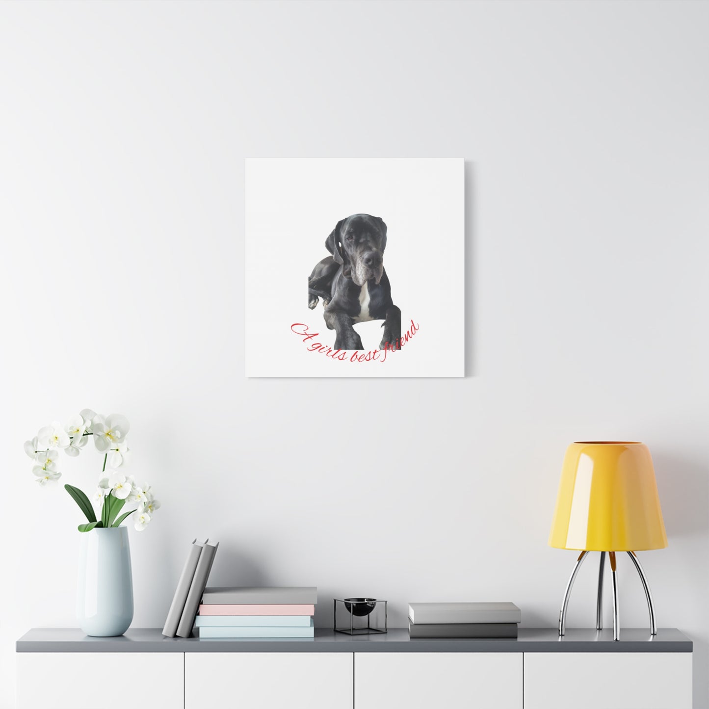 Personalized Dog Portrait Canvas Art - Custom Matte Wall Decor