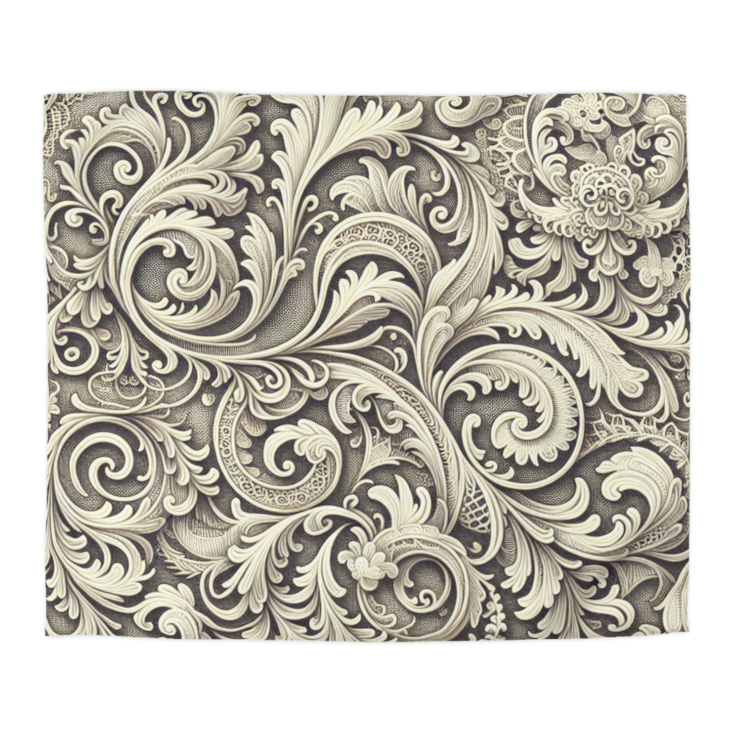 Vintage Floral Microfiber Duvet Cover - Luxurious Home Bedding