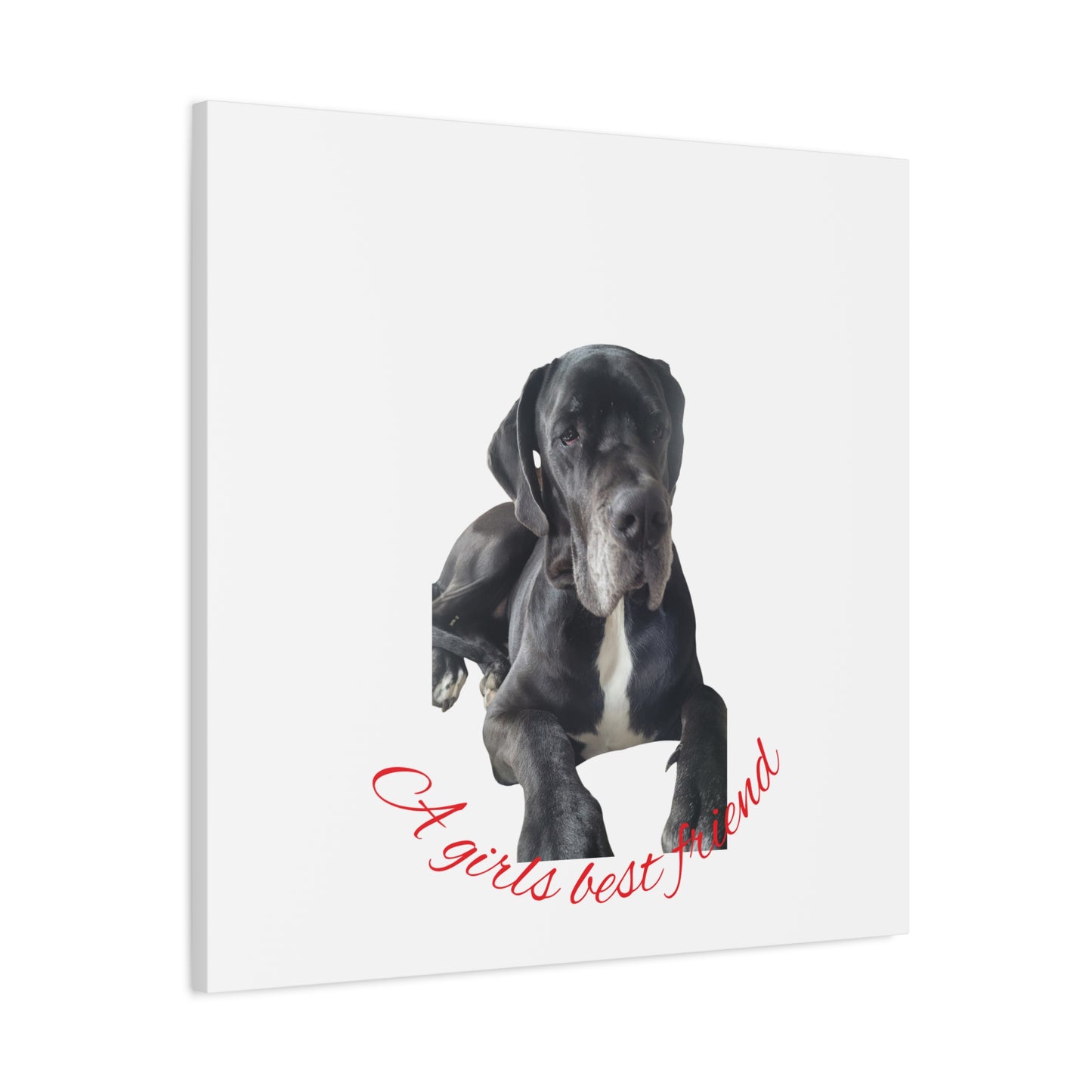 Personalized Dog Portrait Canvas Art - Custom Matte Wall Decor
