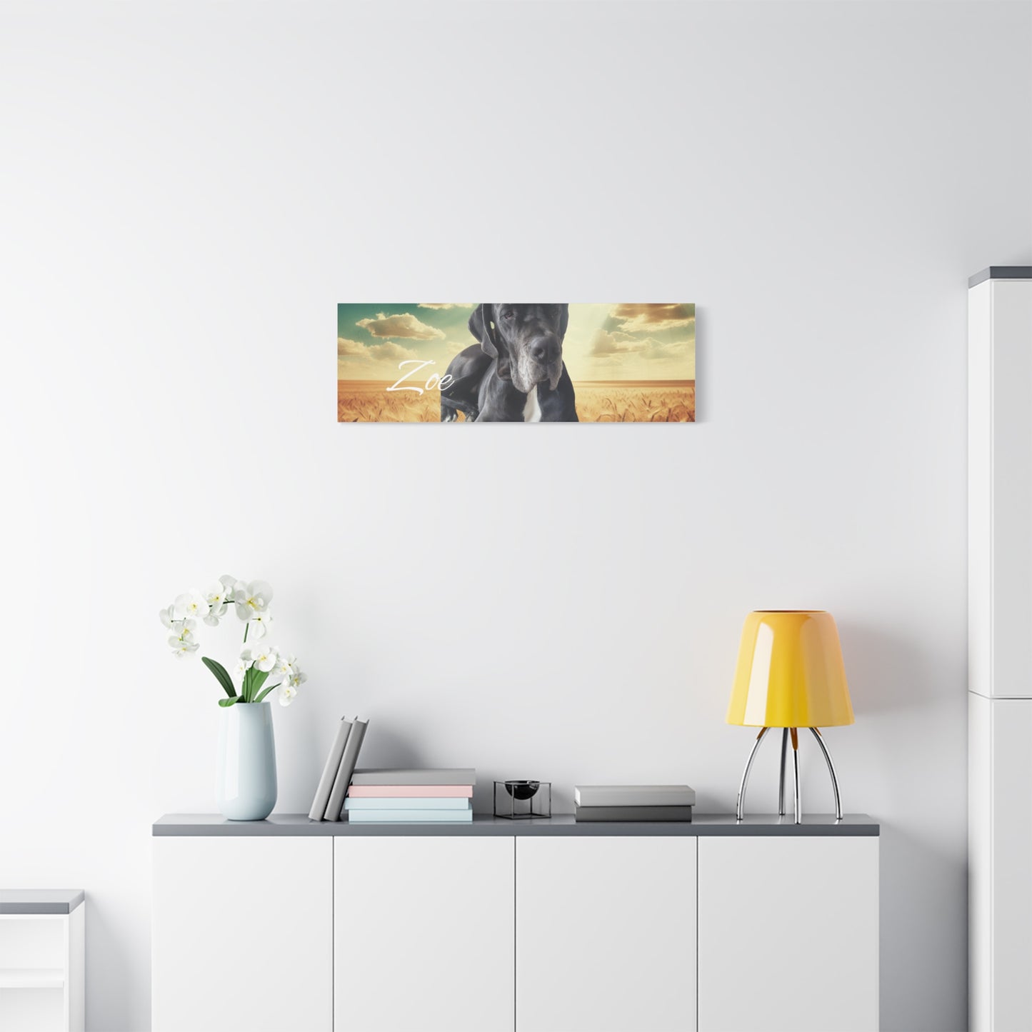 Personalized Dog Portrait Canvas - Custom Stretched Wall Art for Pet Lovers