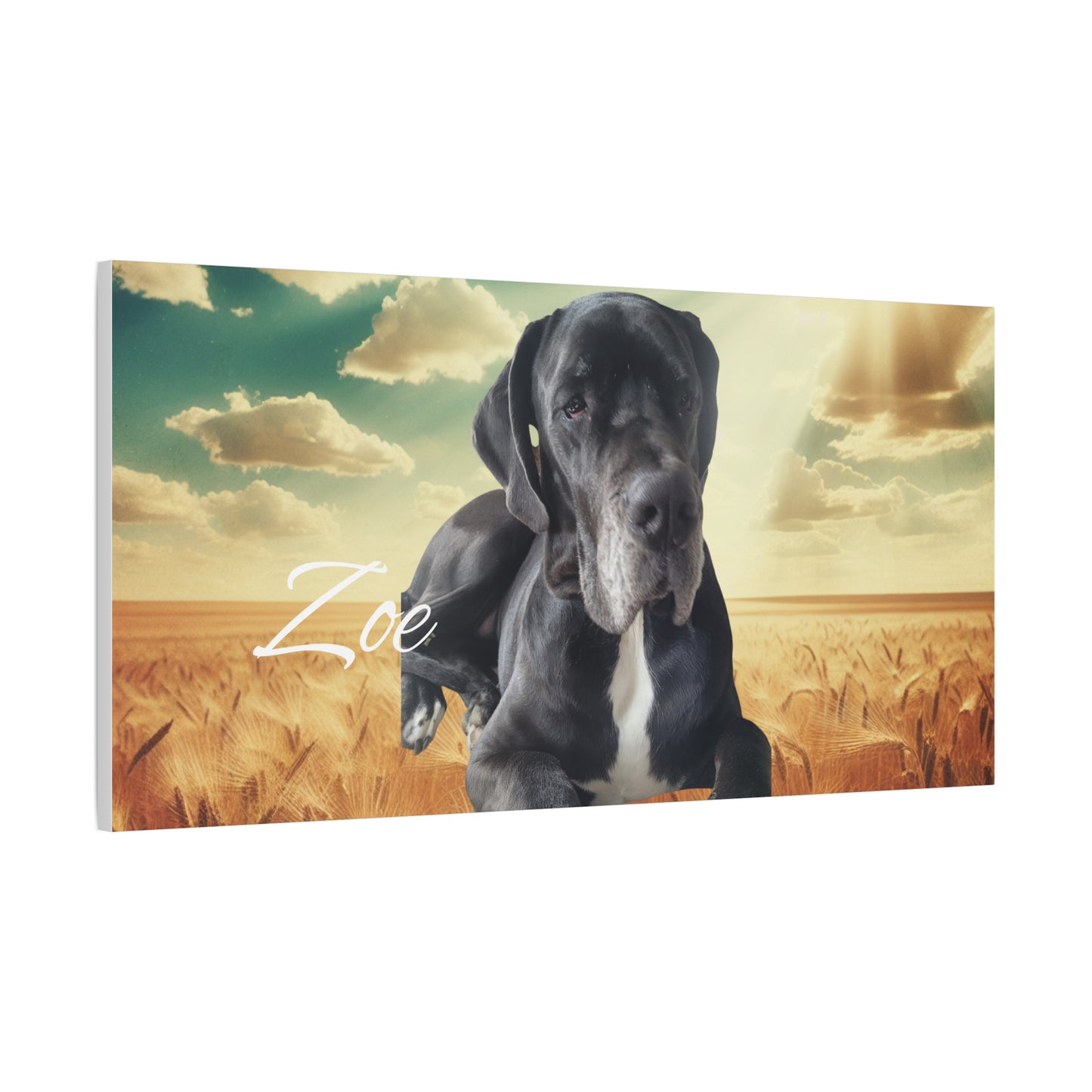 Personalized Dog Portrait Canvas - Custom Stretched Wall Art for Pet Lovers