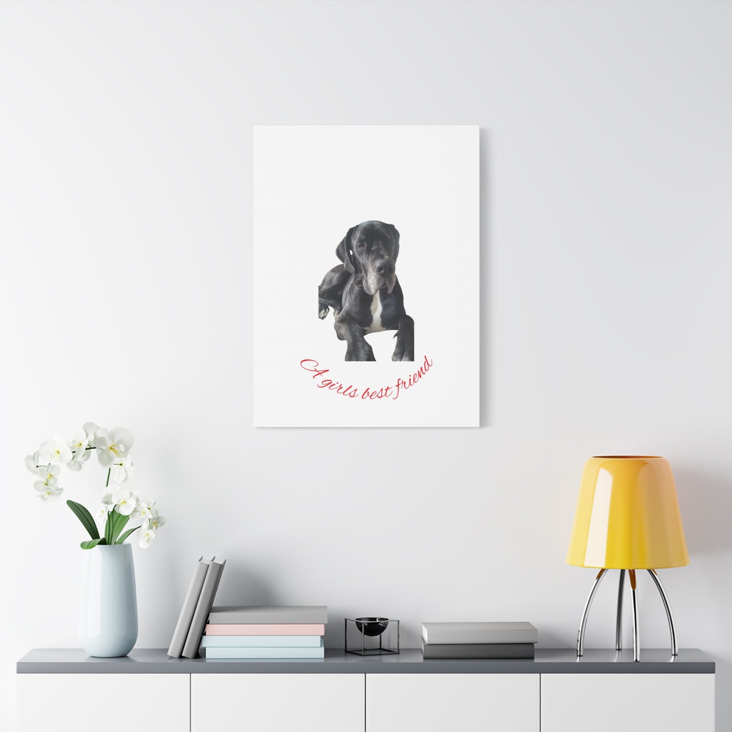 Personalized Dog Portrait Canvas Art - Custom Matte Wall Decor
