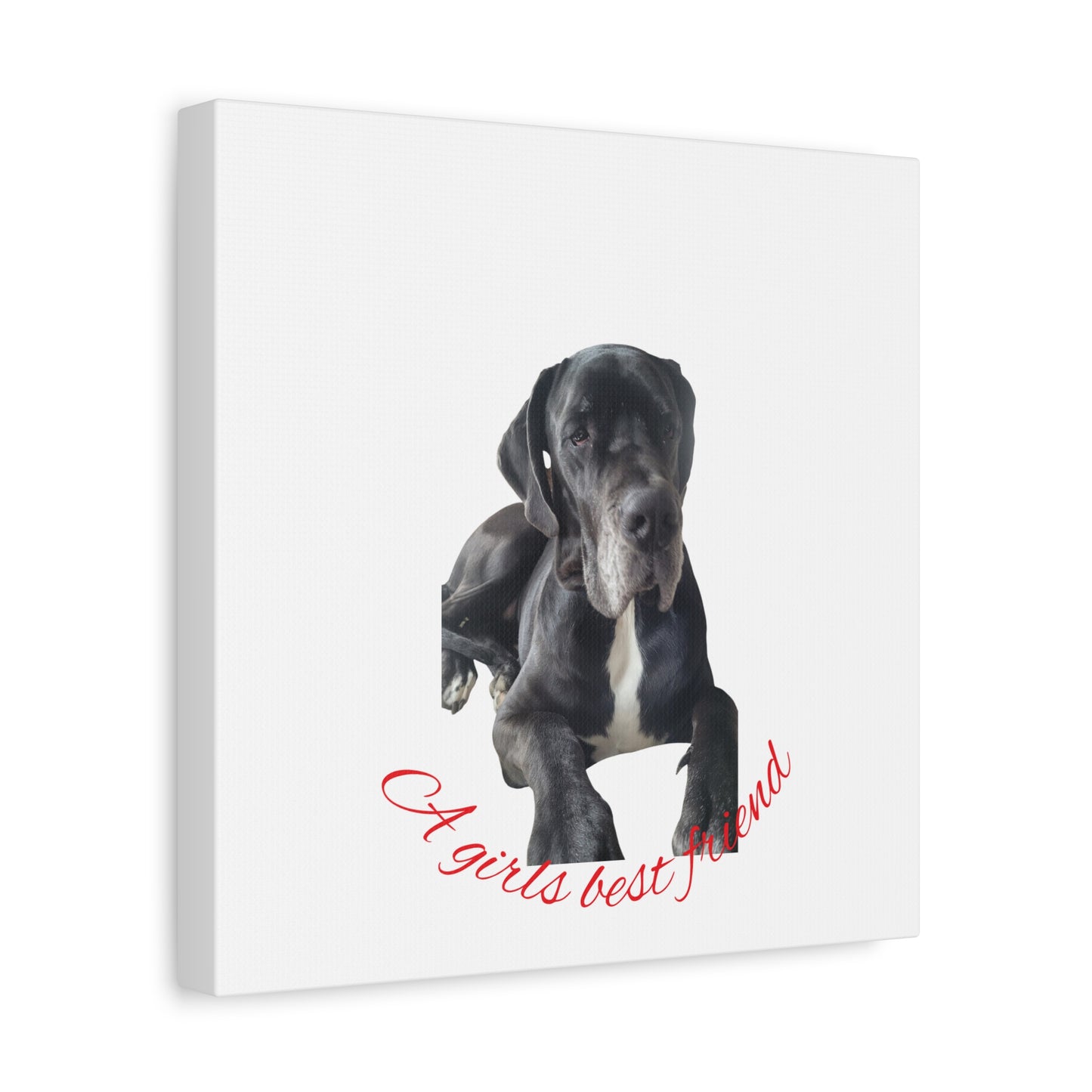 Personalized Dog Portrait Canvas Art - Custom Matte Wall Decor