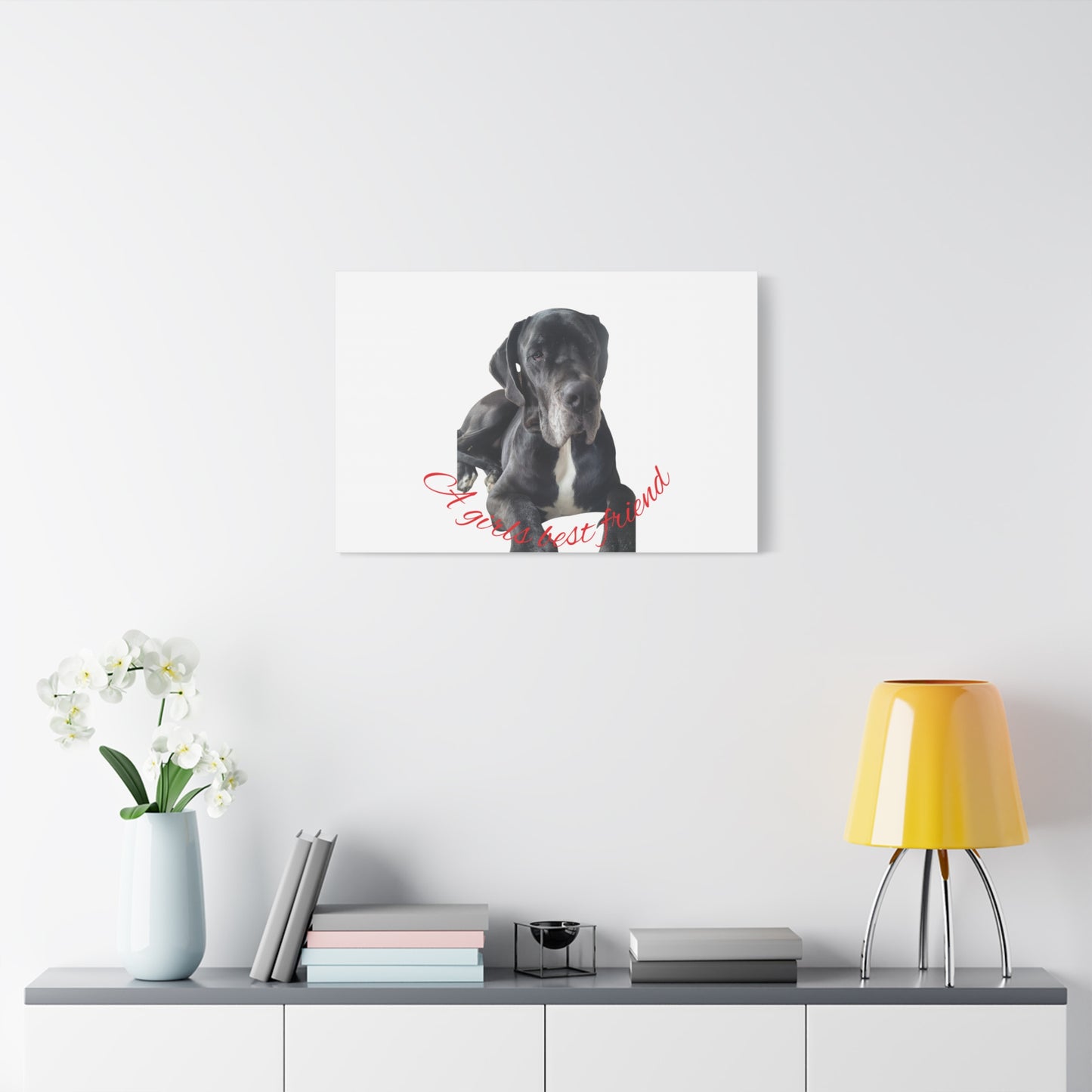 Personalized Dog Portrait Canvas Art - Custom Matte Wall Decor