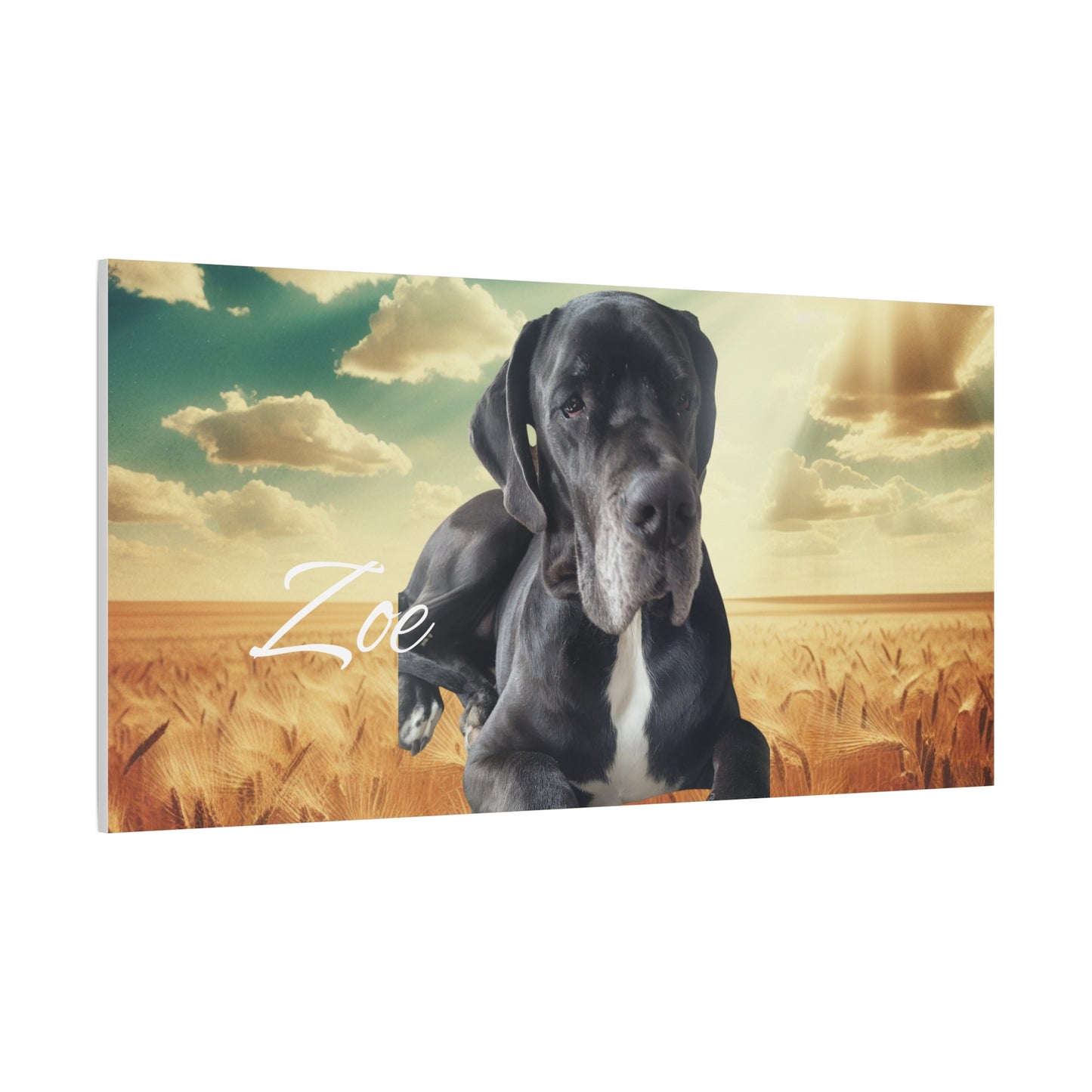 Personalized Dog Portrait Canvas - Custom Stretched Wall Art for Pet Lovers